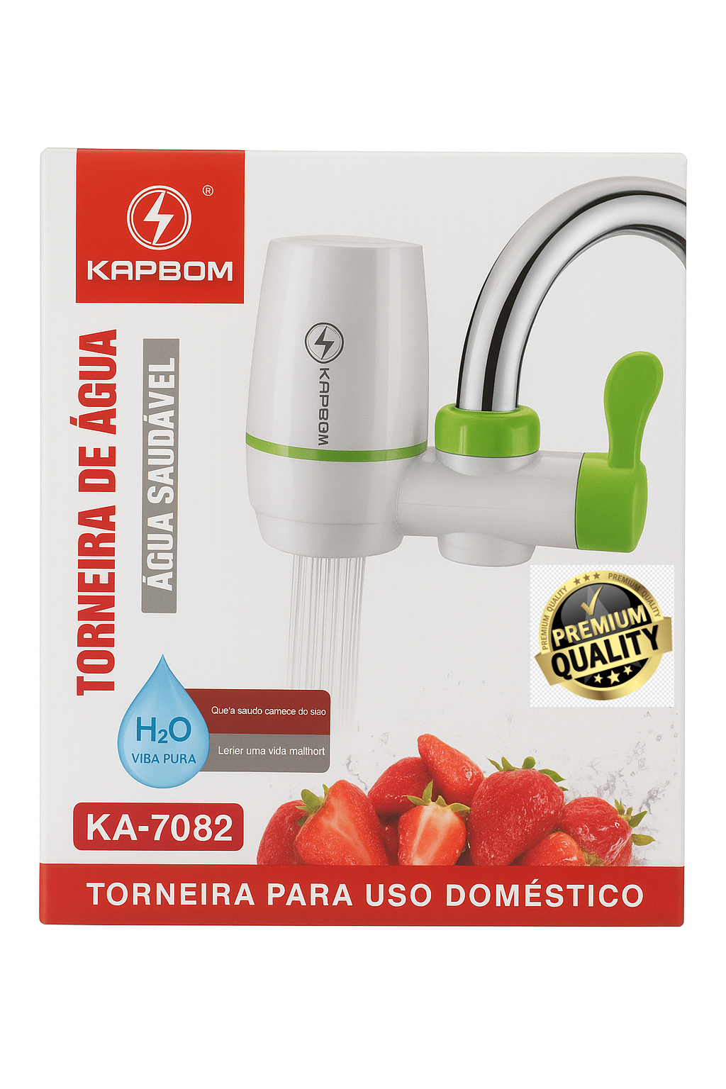 Torneira Alta Pressão com Filtro Embutido Prática e Funcional Envio Rápido